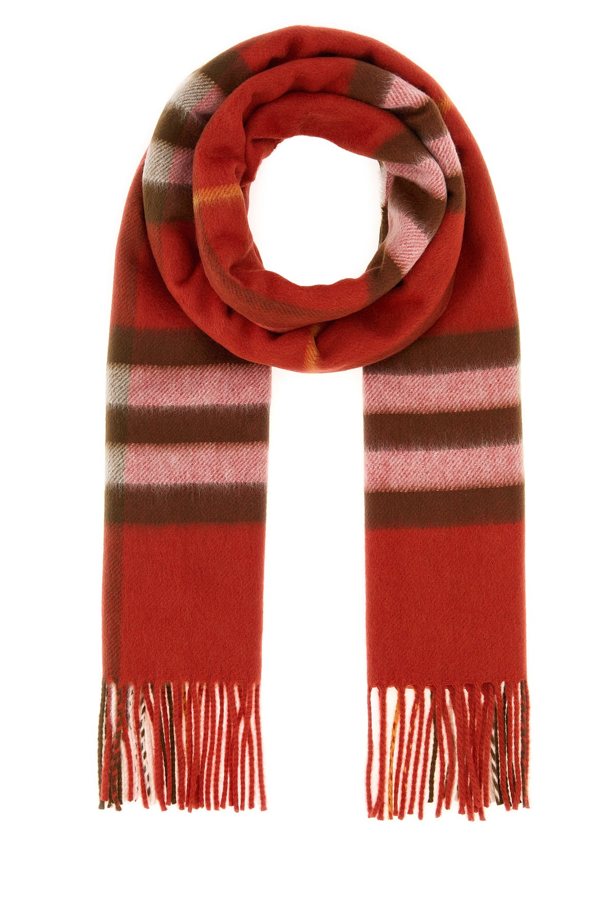 Embroidered cashmere scarf - 1