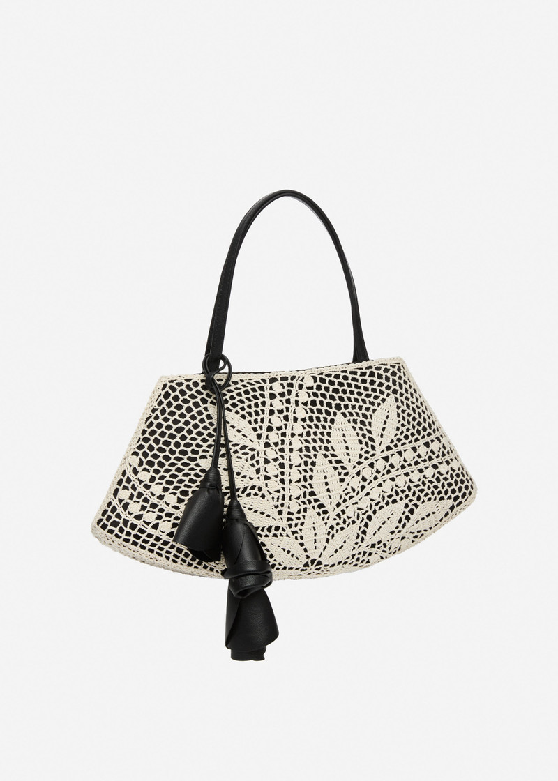 MAGDA BUTRYM Maya crochet bag in black leather outlook