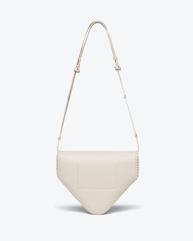 THE TRIANGLE BAG MEDIUM - Alt-nappa shoulder bag - Off-white/creme 4