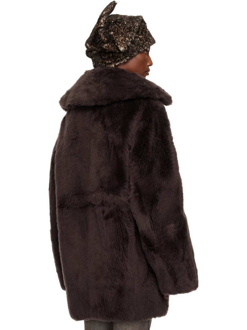 Brown Baby Shearling Coat 3