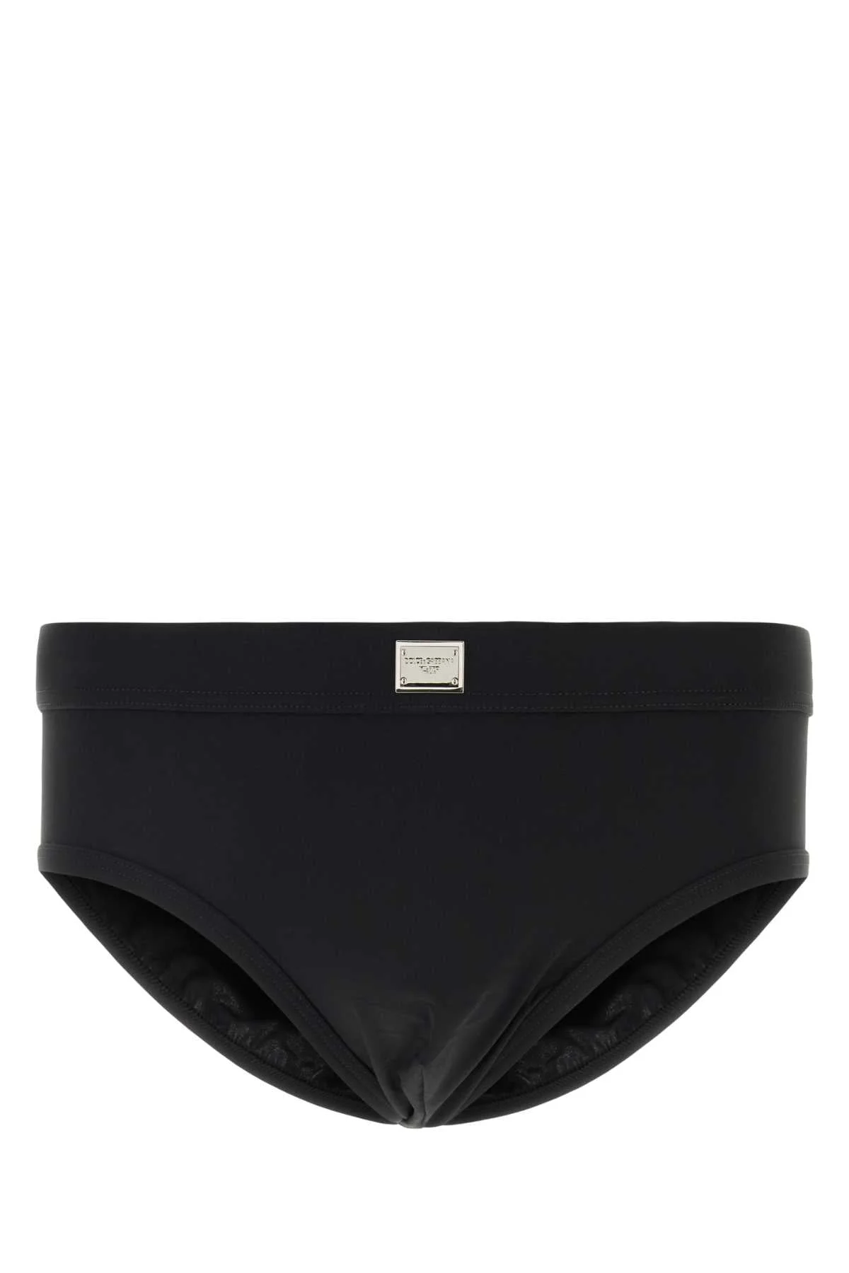 Dolce & Gabbana Men Black Stretch Nylon Swimming Brief - 1