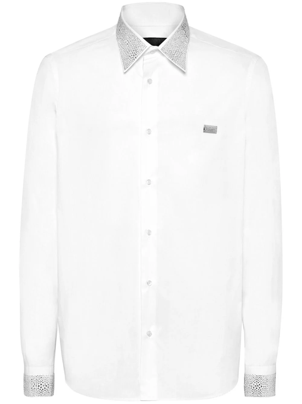 crystal-embellished shirt - 1