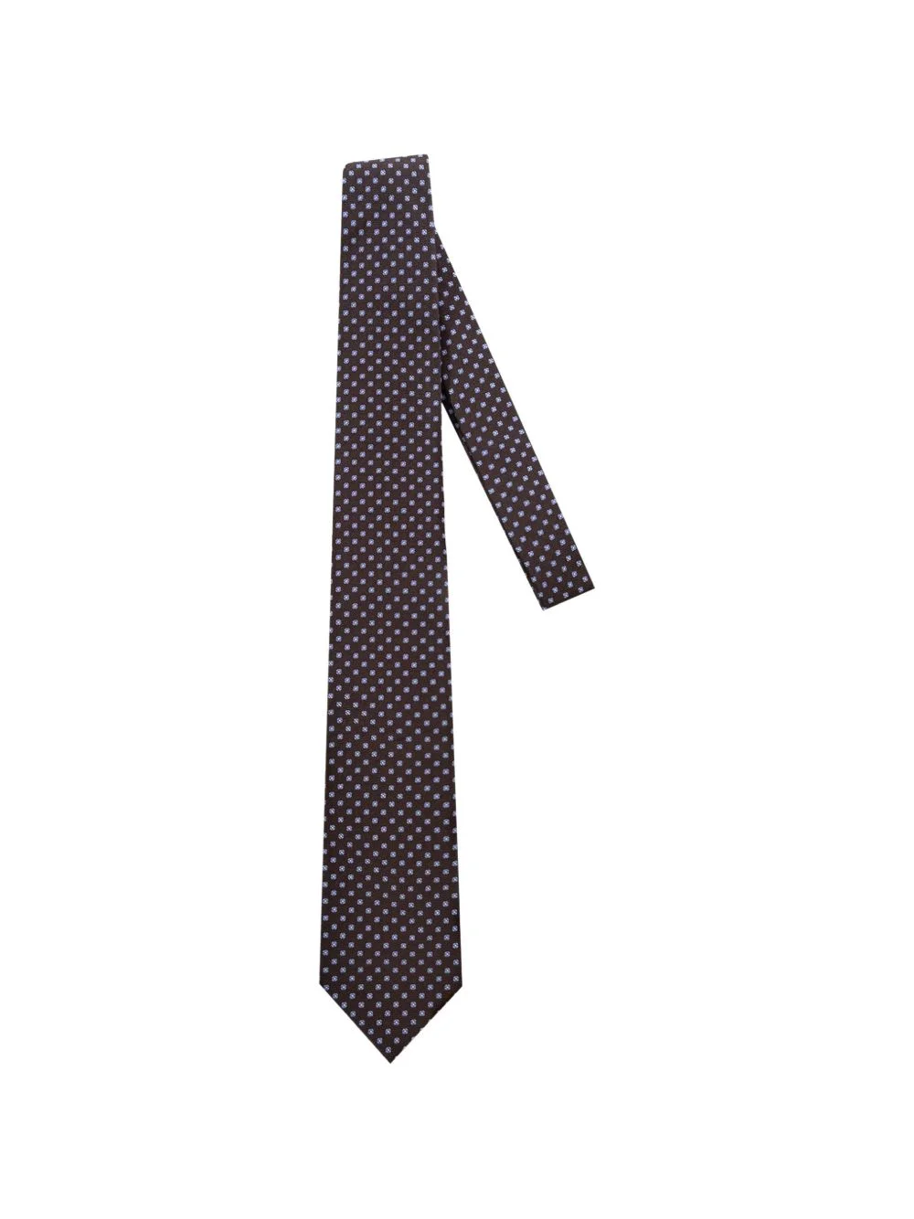 embroidered silk-blend tie - 1