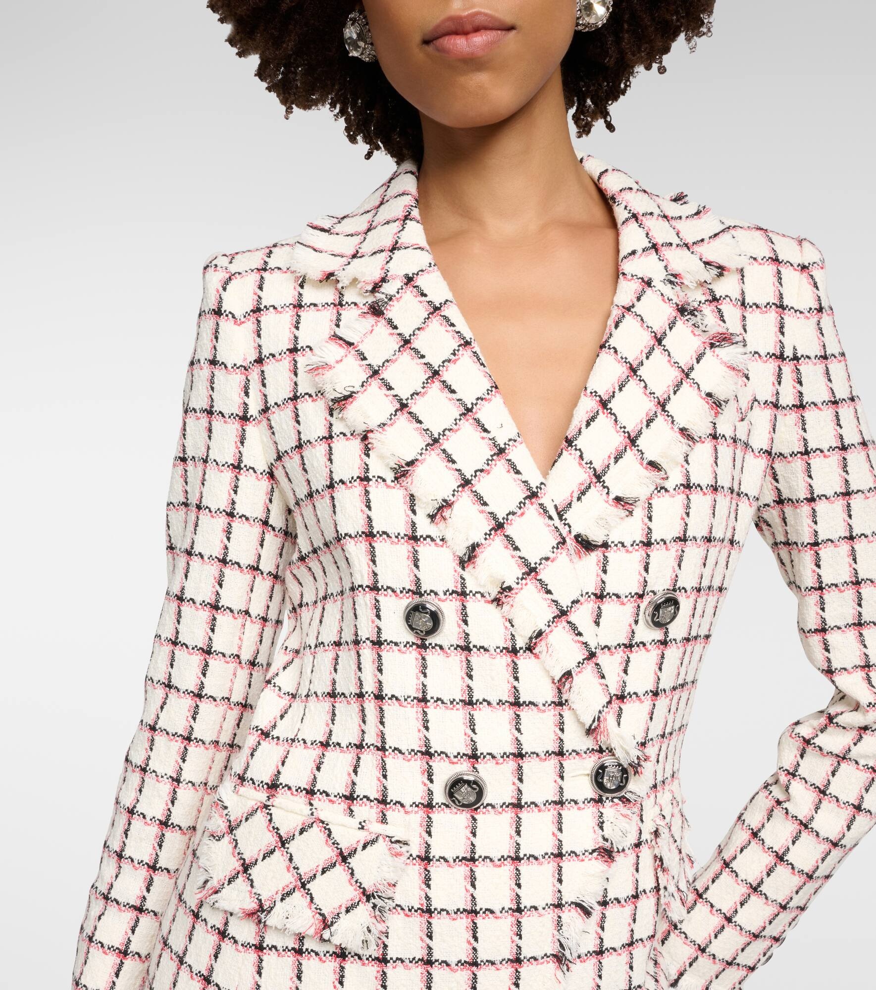 Taja double-breasted cotton blend jacket - 4