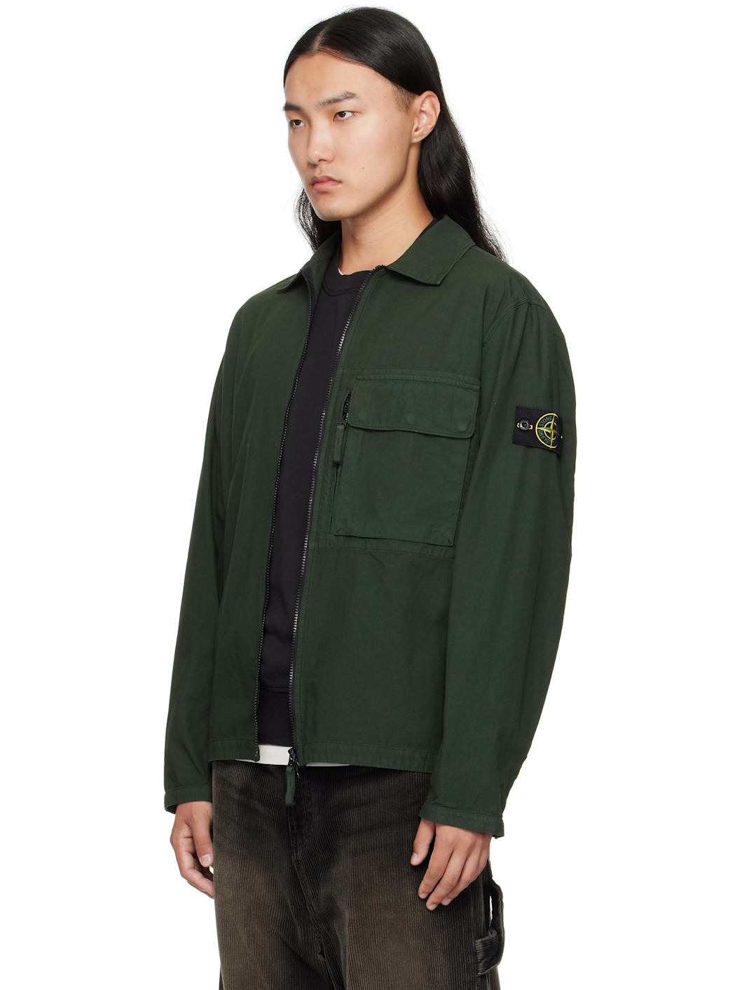 Green 1200004 Canvas Weave Cotton Jacket - 4