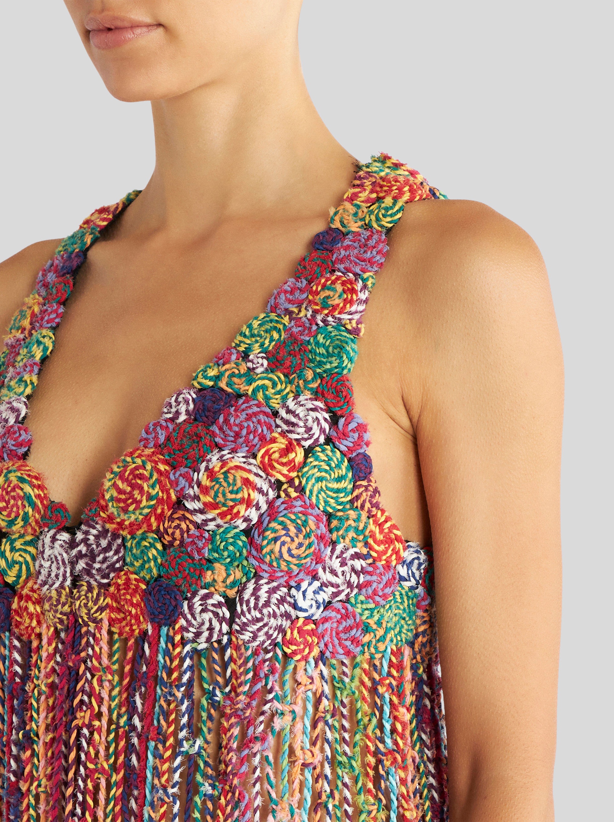 FRINGED CROCHETED WAISTCOAT - 3