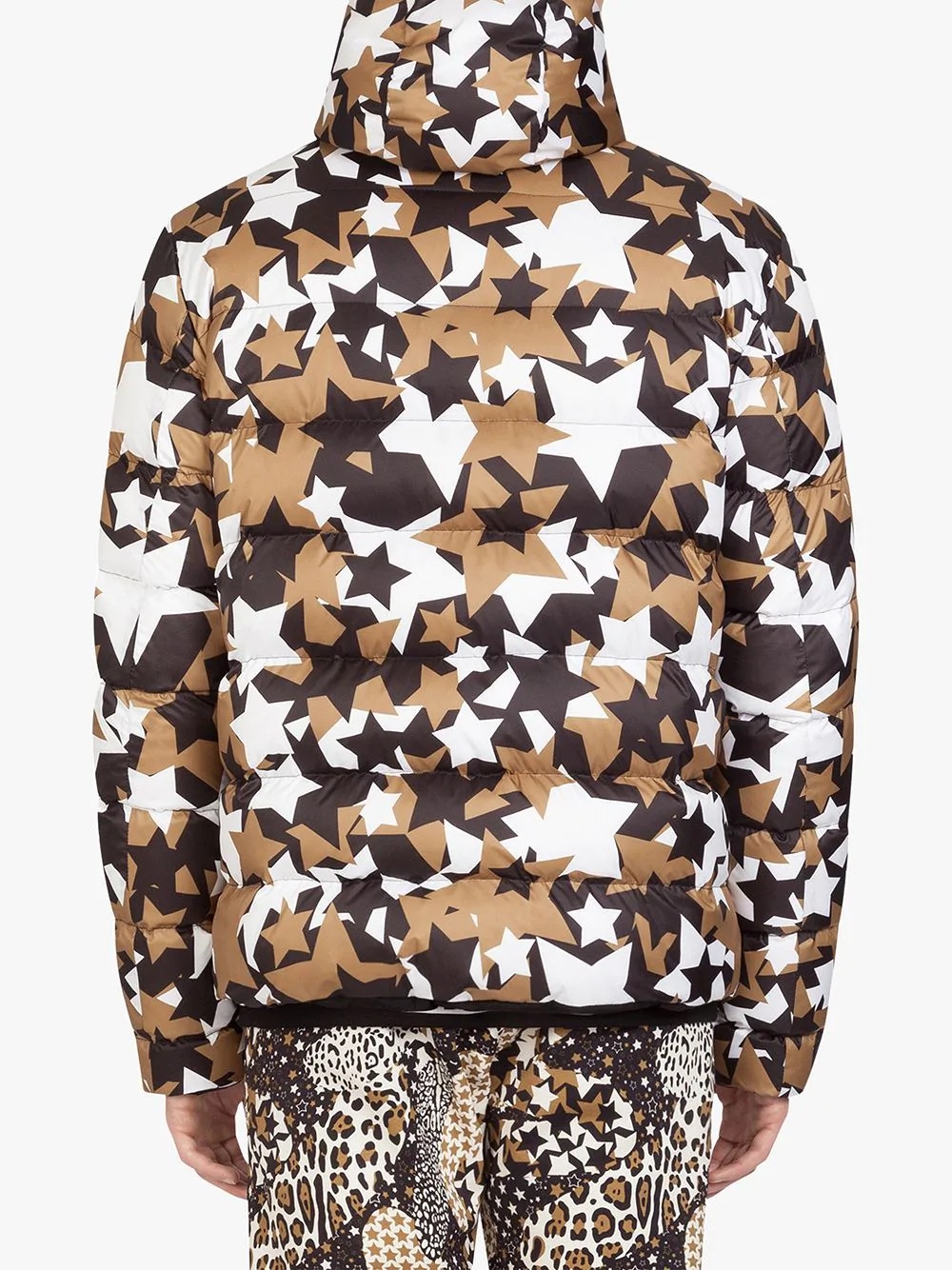 star print padded jacket - 4