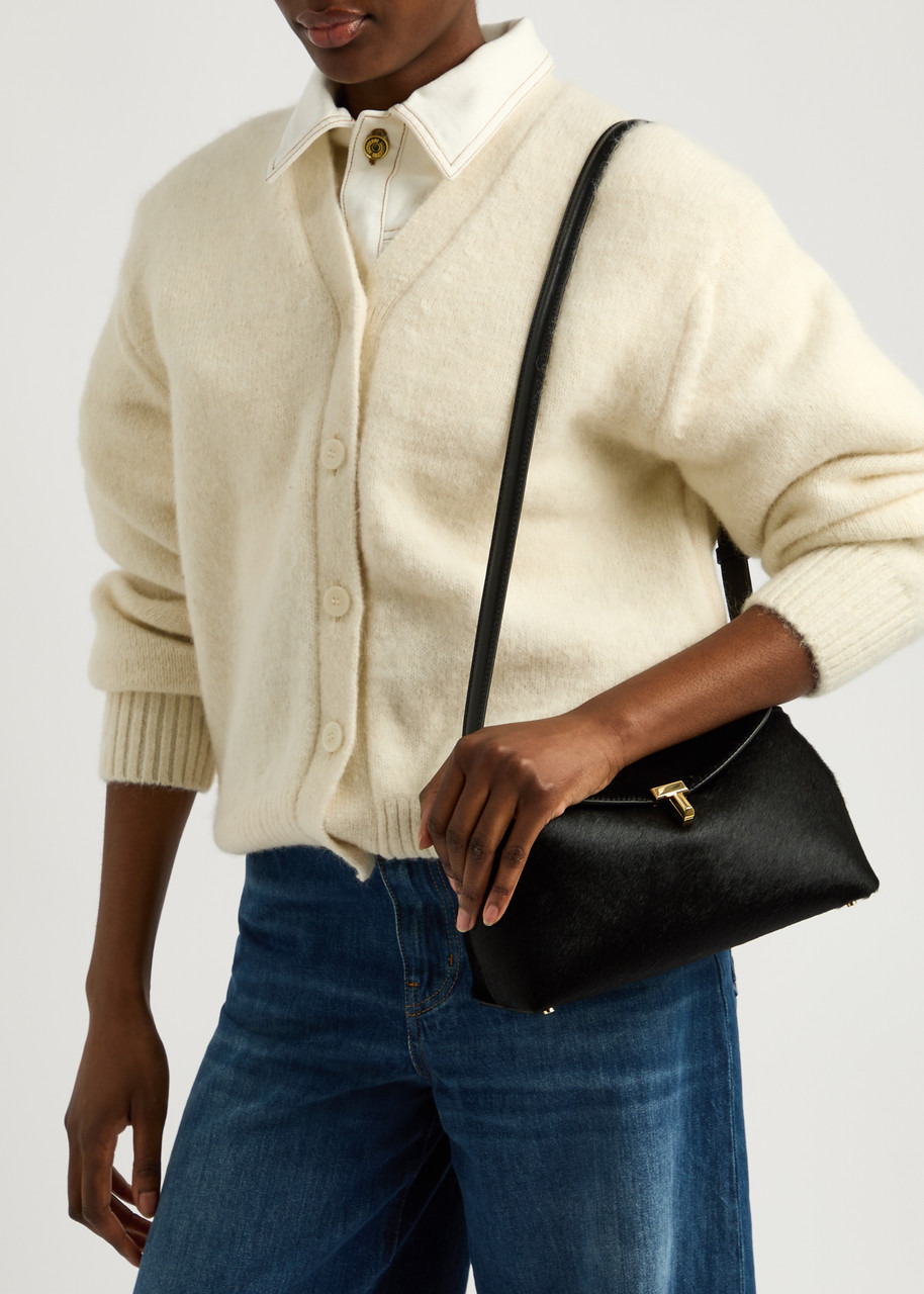 Toteme T-Lock Calf Hair Clutch - 6