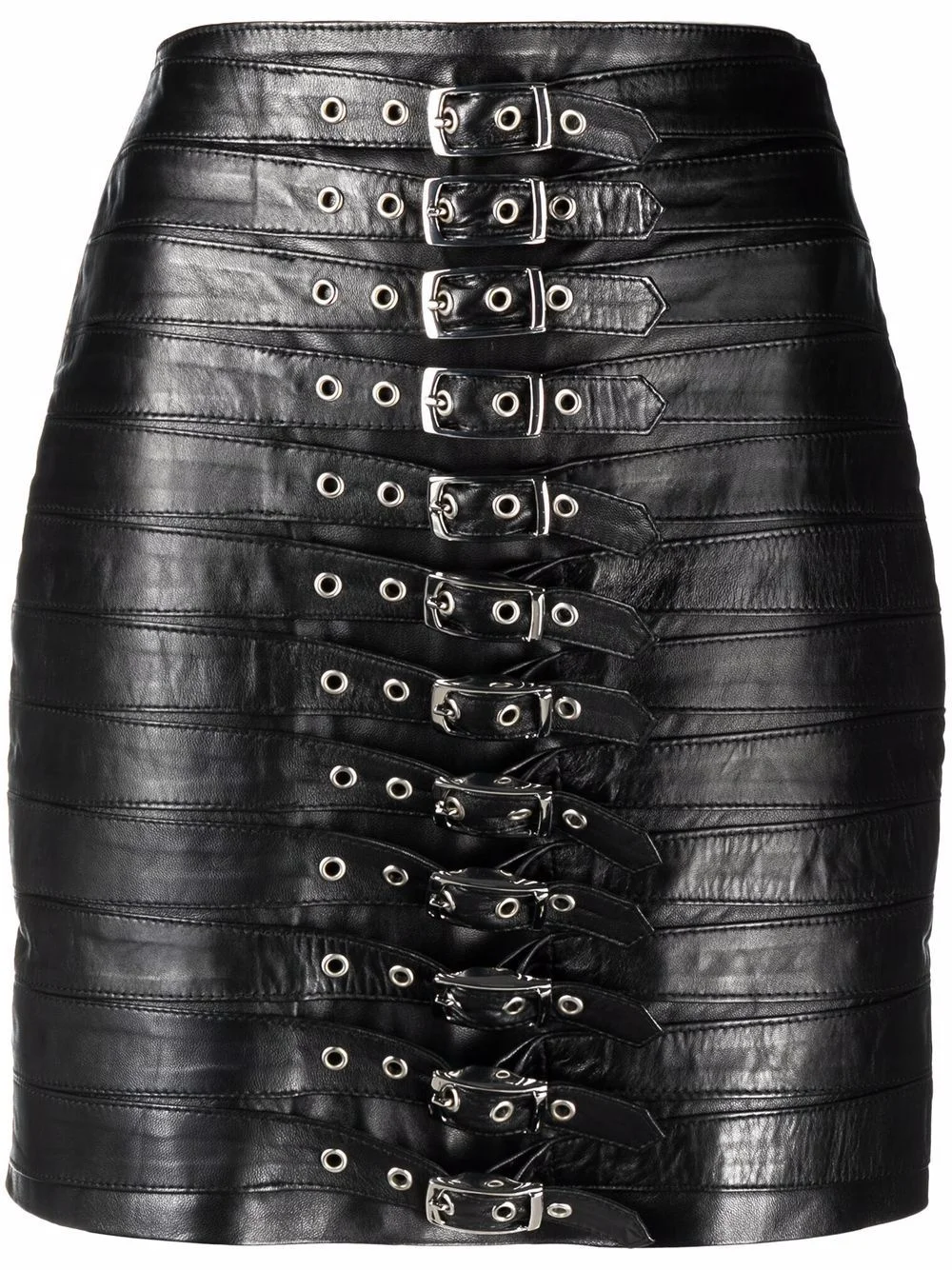 Dita leather mini skirt - 1