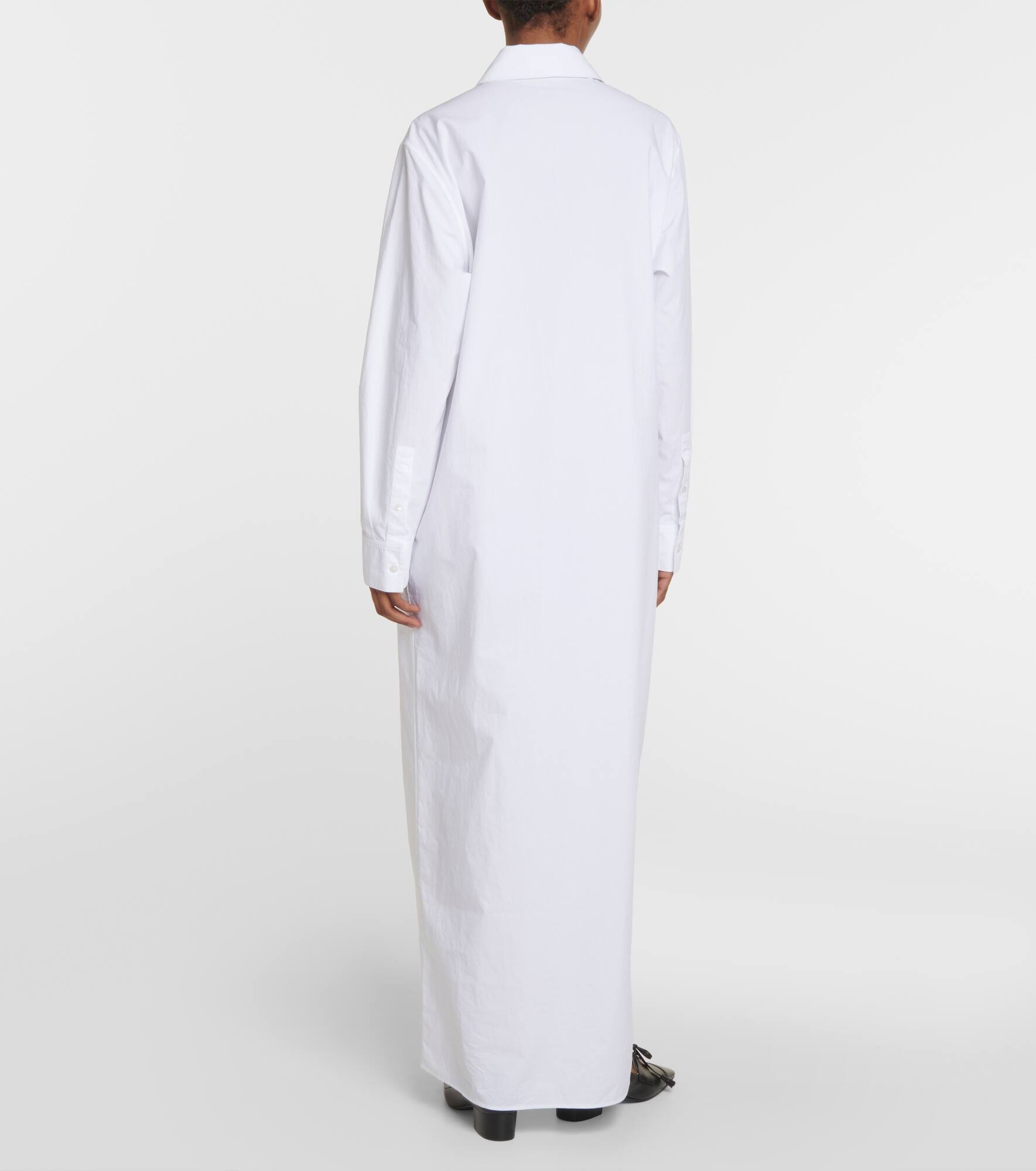 Izumi oversized cotton poplin shirt dress - 3