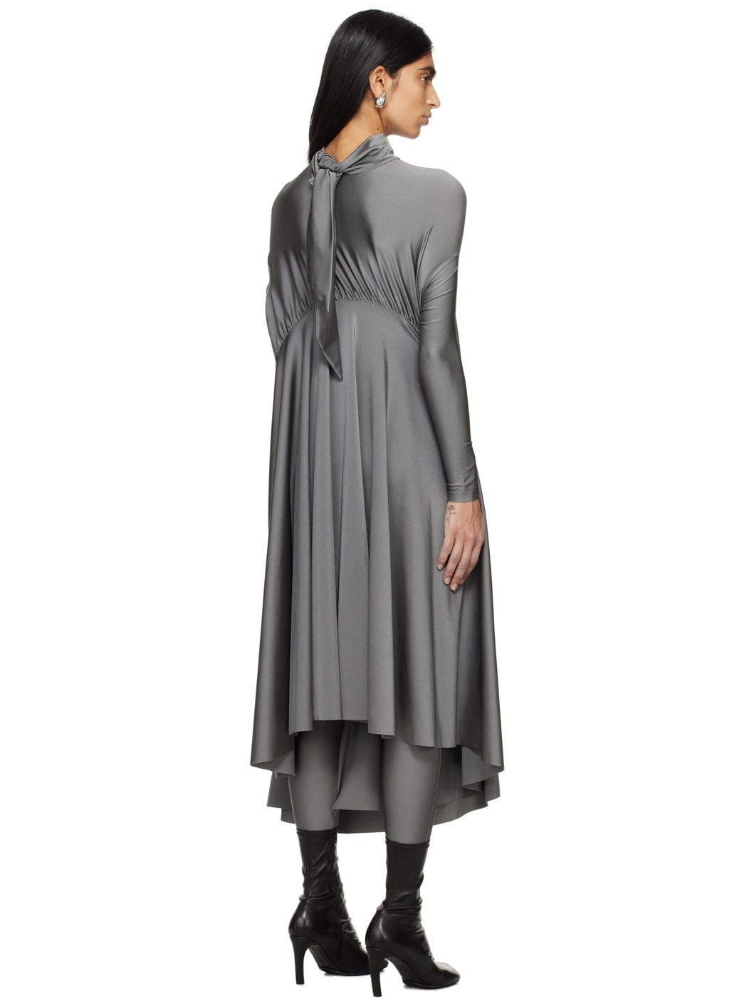 Gray Table Cover Maxi Dress - 3