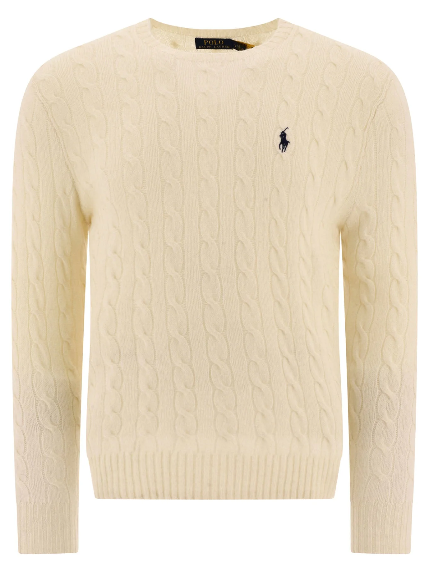 Polo Ralph Lauren Wool And Cashmere Crewneck Sweater With Logo - 1