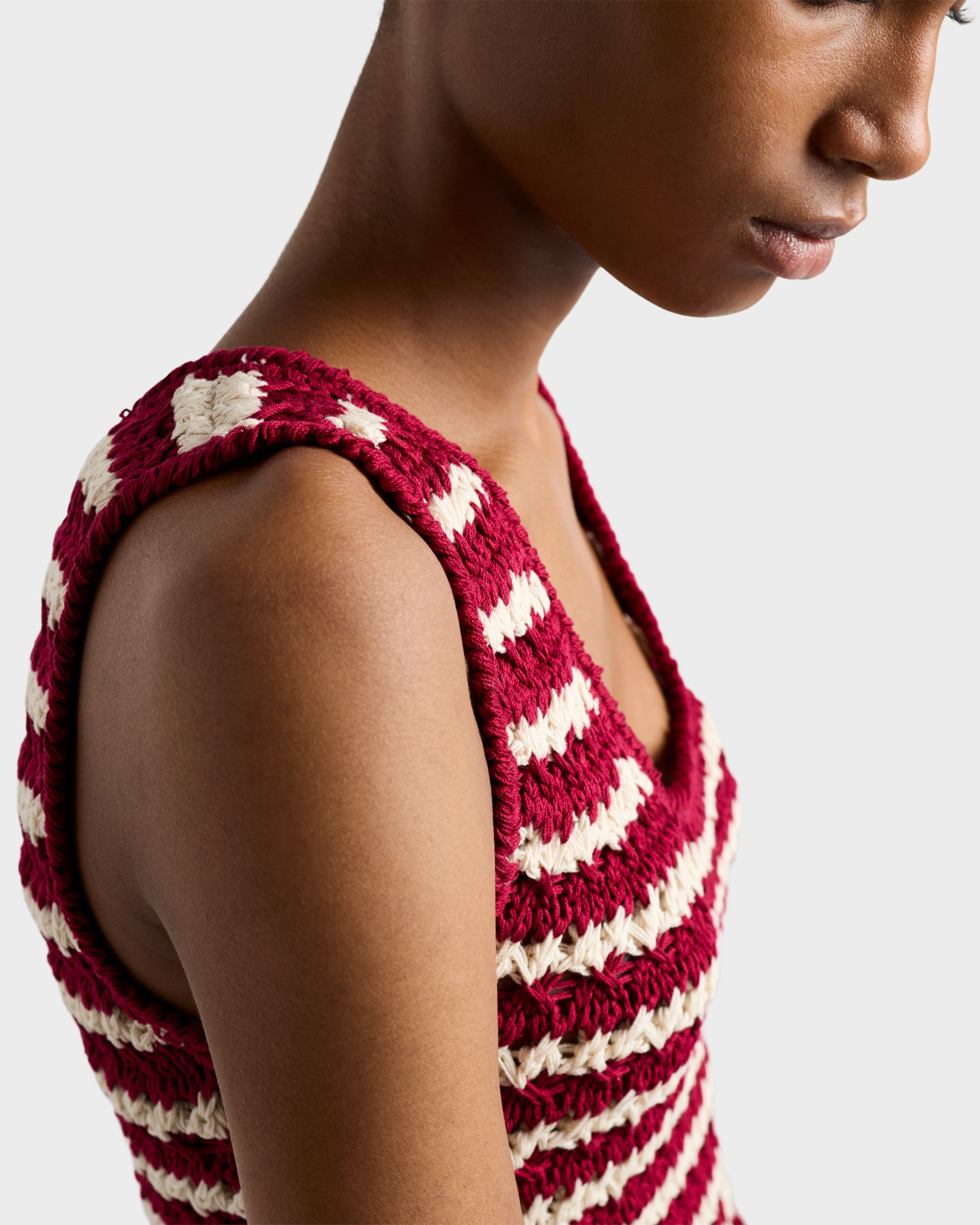 Cotton crochet mini-dress - 3