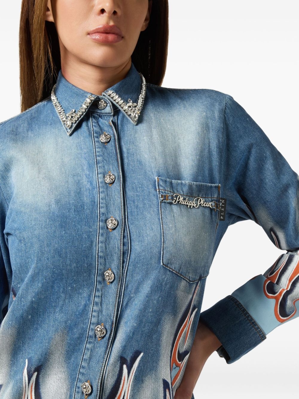 Flame Racing denim shirt - 4