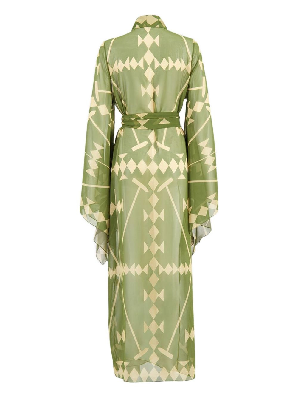geometric-print wrap maxi dress - 2