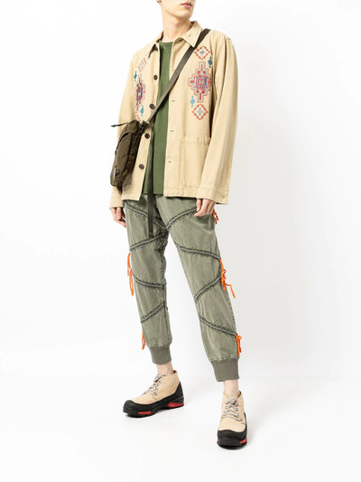 Greg Lauren contrasting-seam trousers outlook