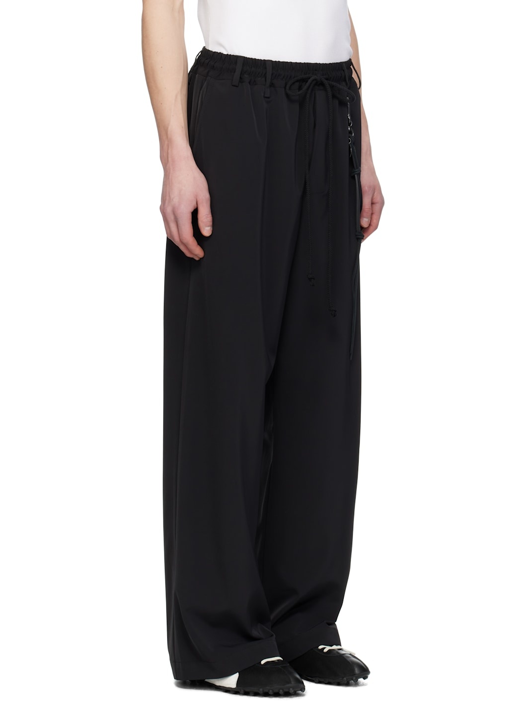 Black Relaxed Lounge Pants - 2
