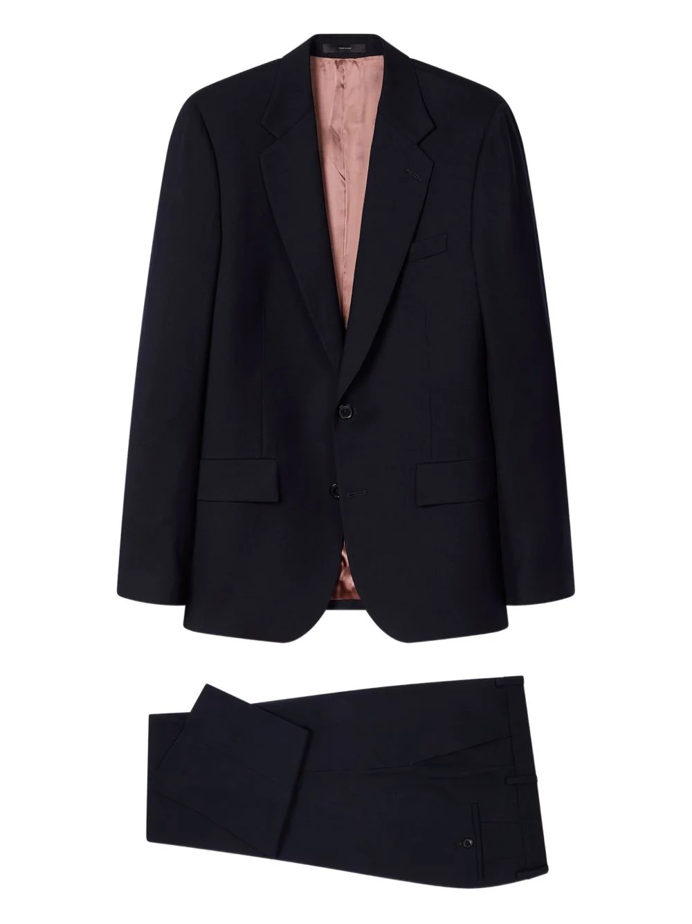 wool single-breasted suit - 1
