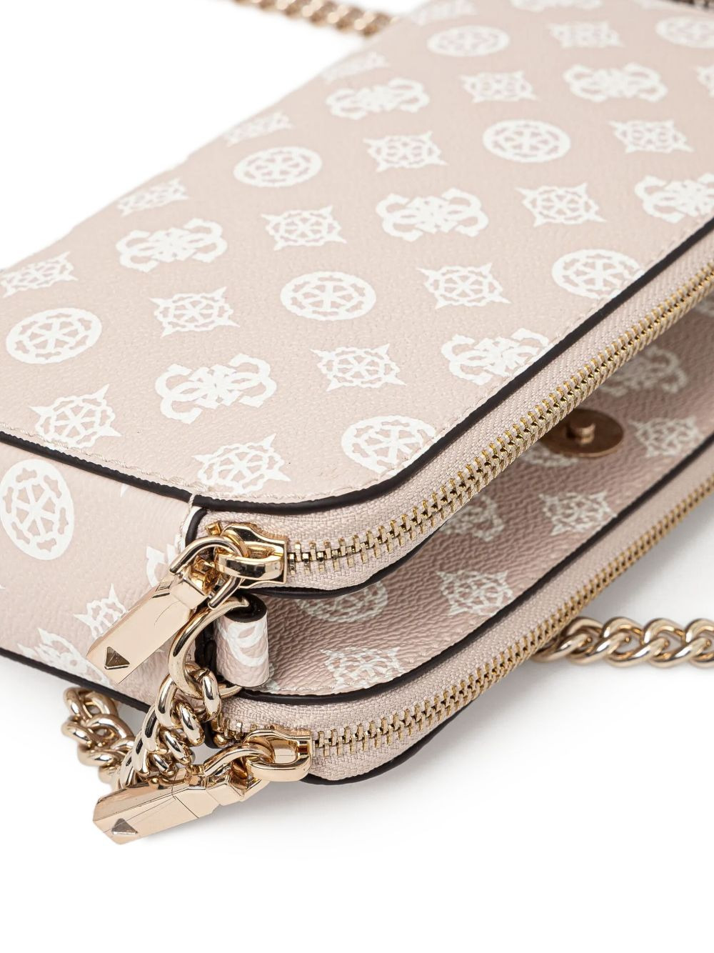 logo-pattern crossbody bag - 5