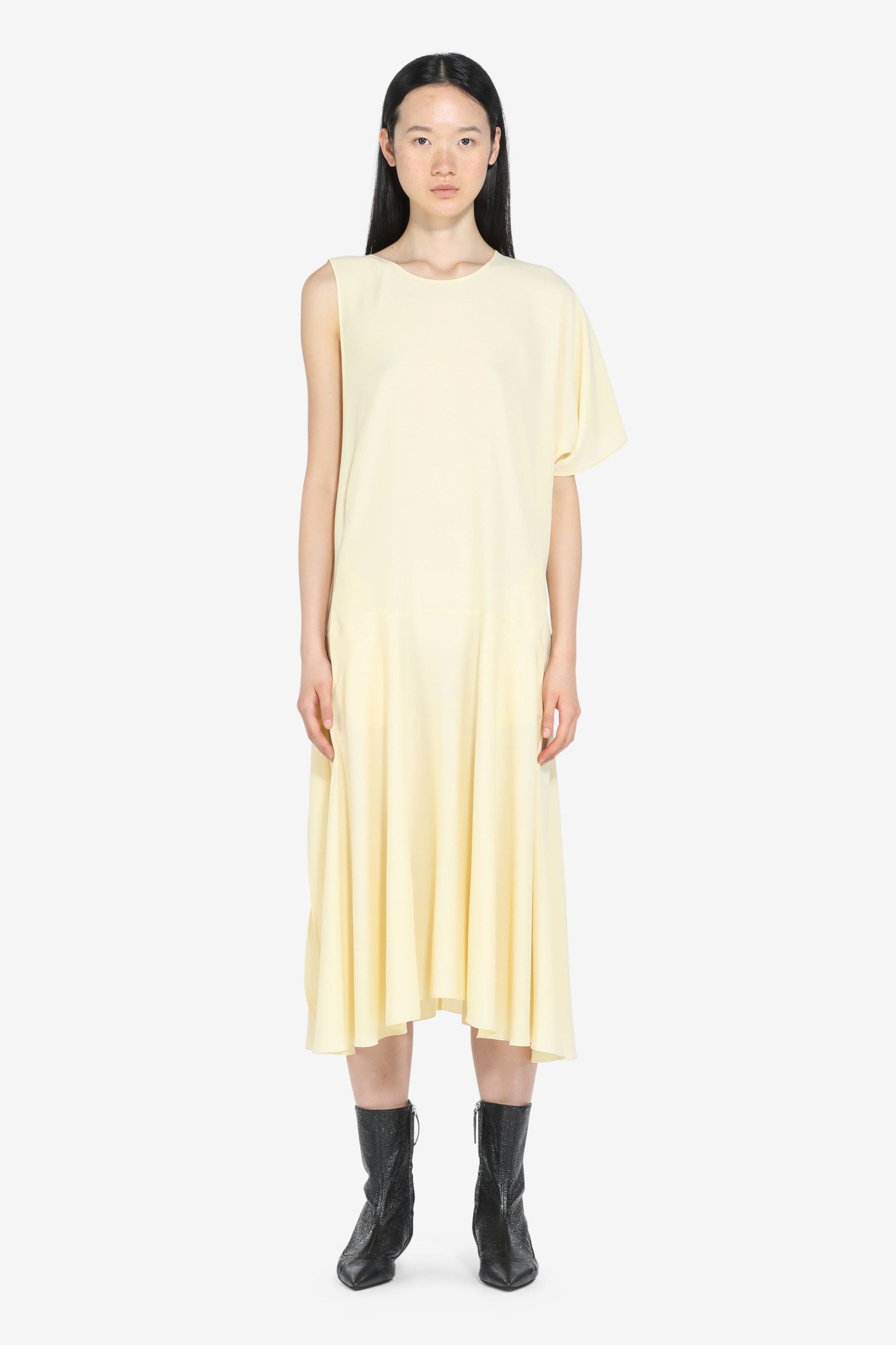 DETACHABLE-SLEEVE DRESS - 1