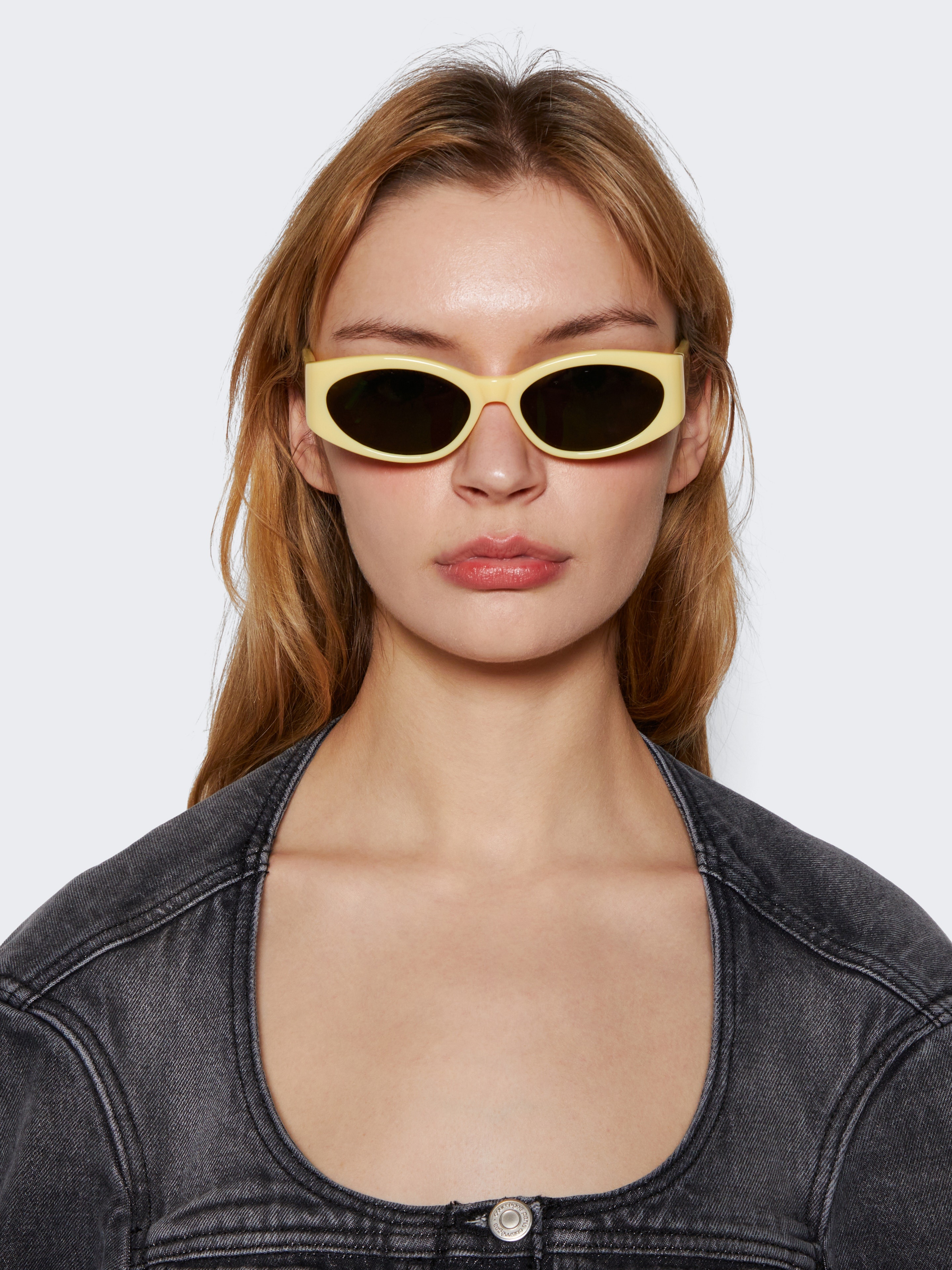 X Jacquemus Ovalo Sunglasses Yellow - 2