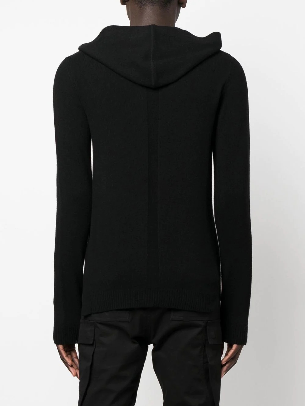 wool-cashmere hooded jumper - 4