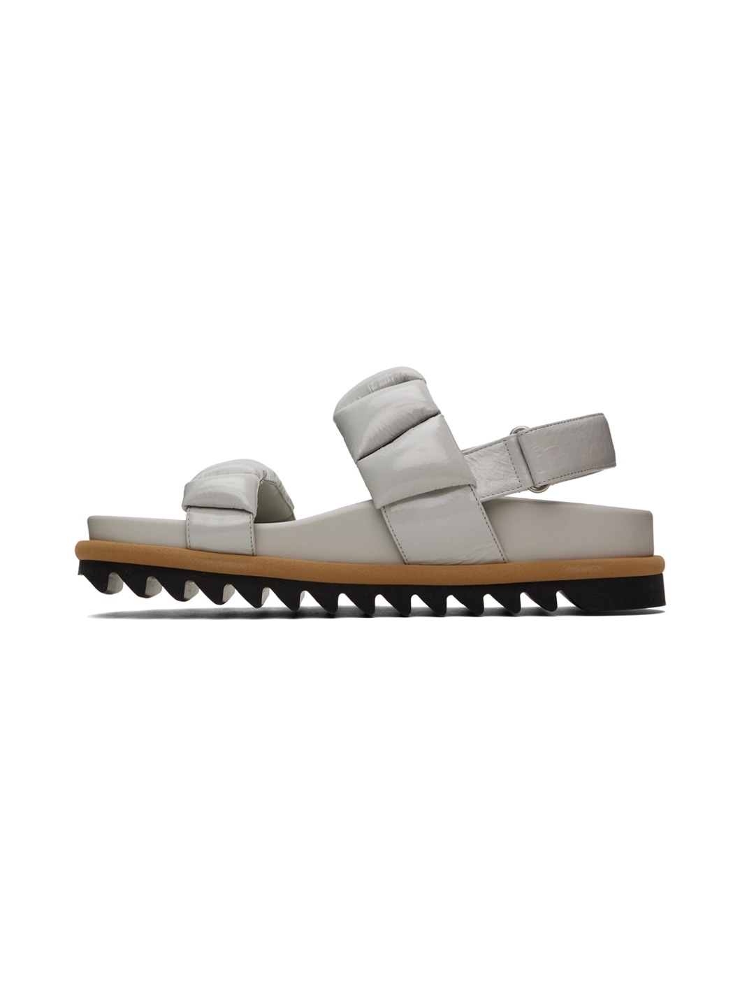 Off-White Padded Leather Sandals - 3