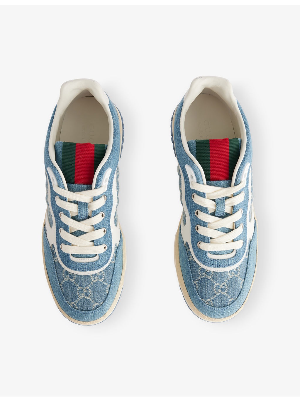 Re-Web Denim Mid-Top Trainers - 2