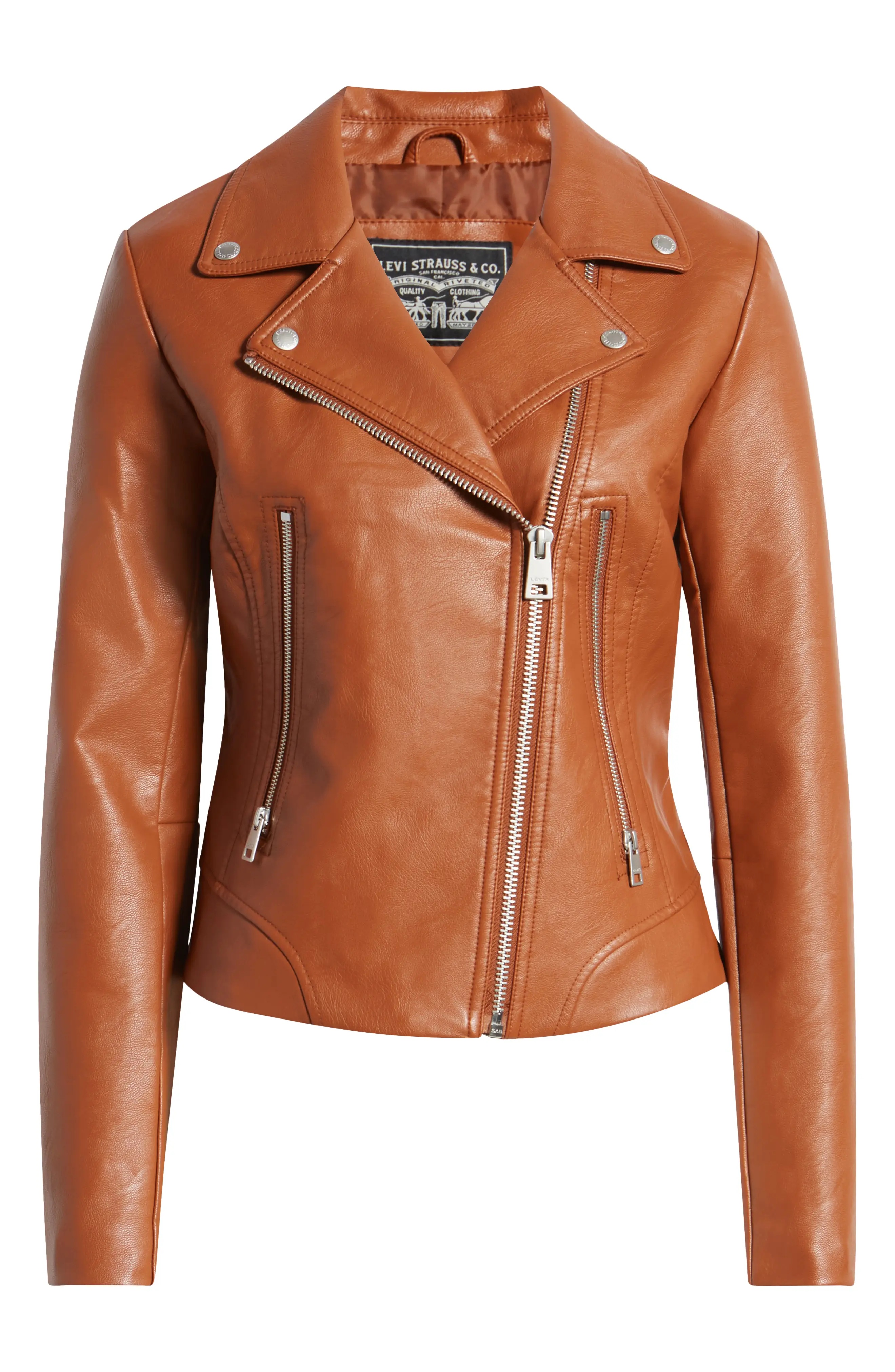 Faux Leather Moto Jacket - 6