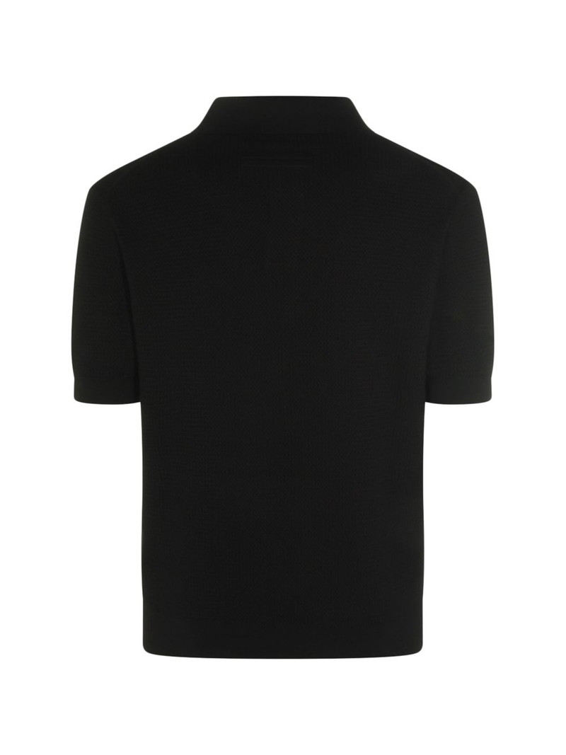 ZEGNA V-neck cotton polo shirt outlook