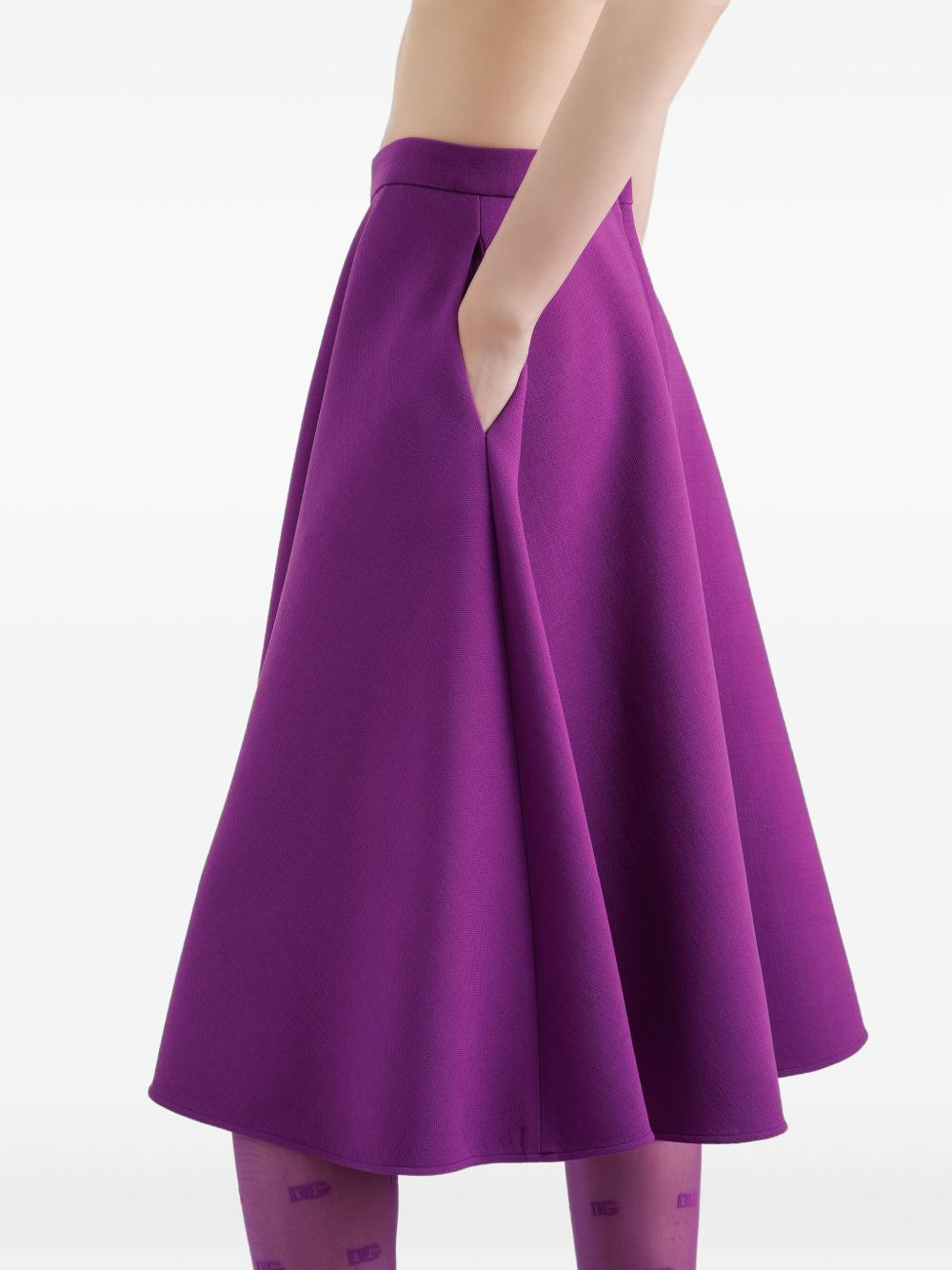 wool midi skirt - 5