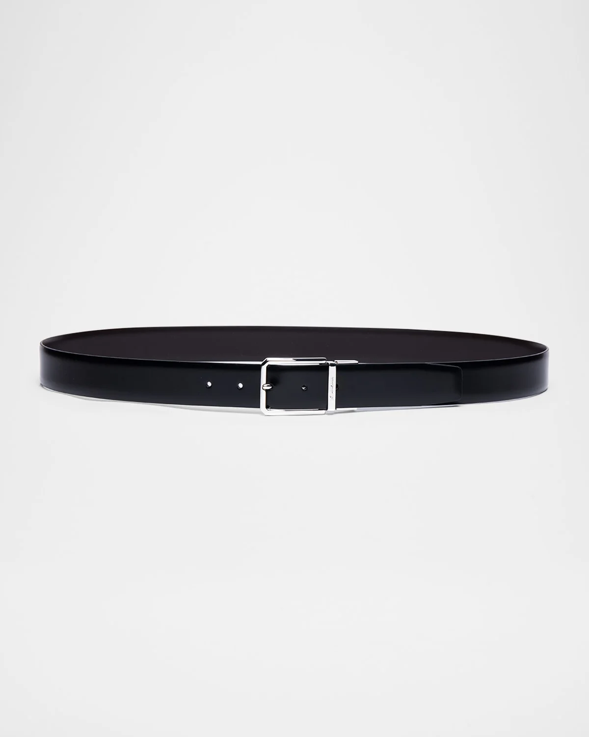Men's Smooth Leather Reversible Belt - 1