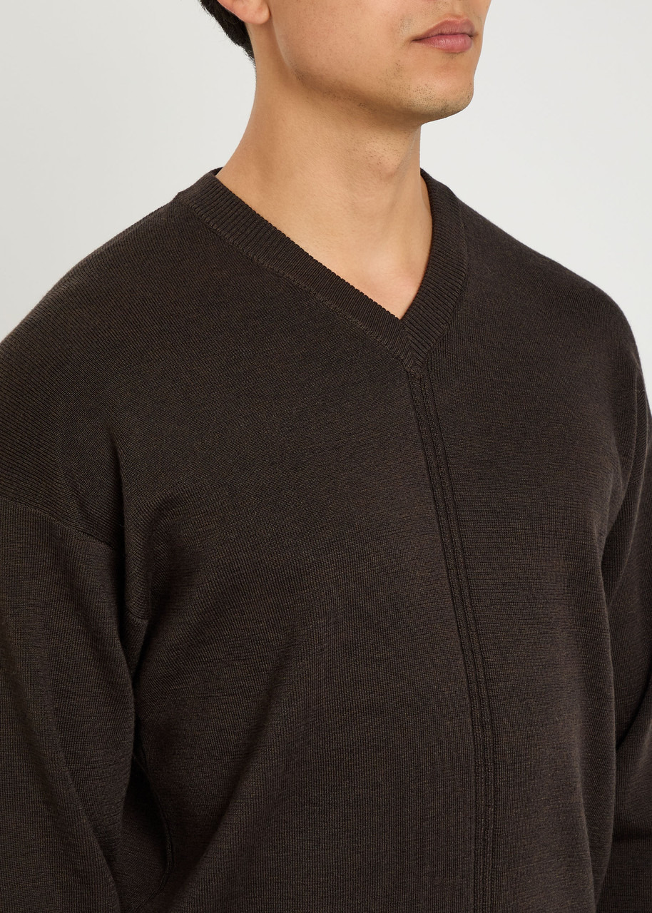 Lemaire V Neck Sweater - 5