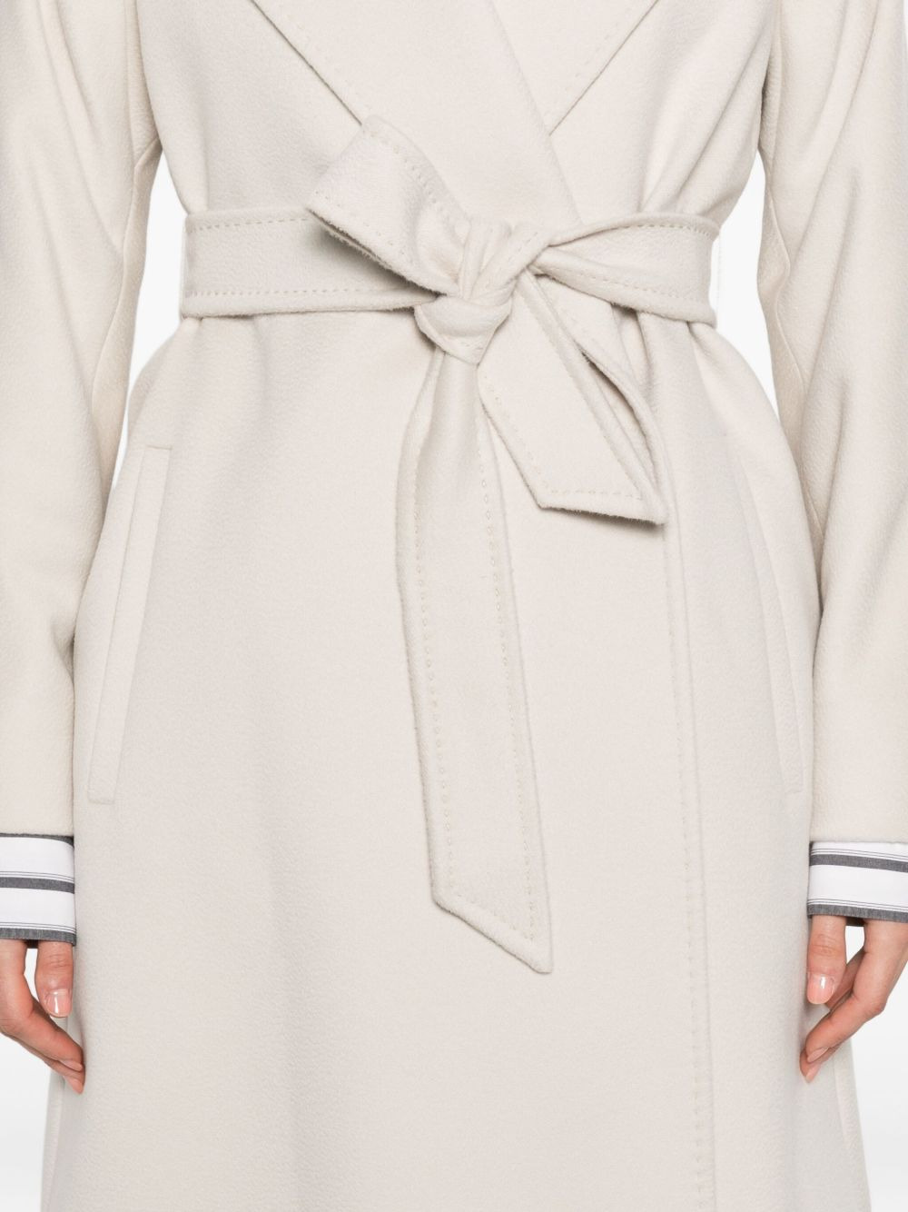 side-pockets oversized coat - 5