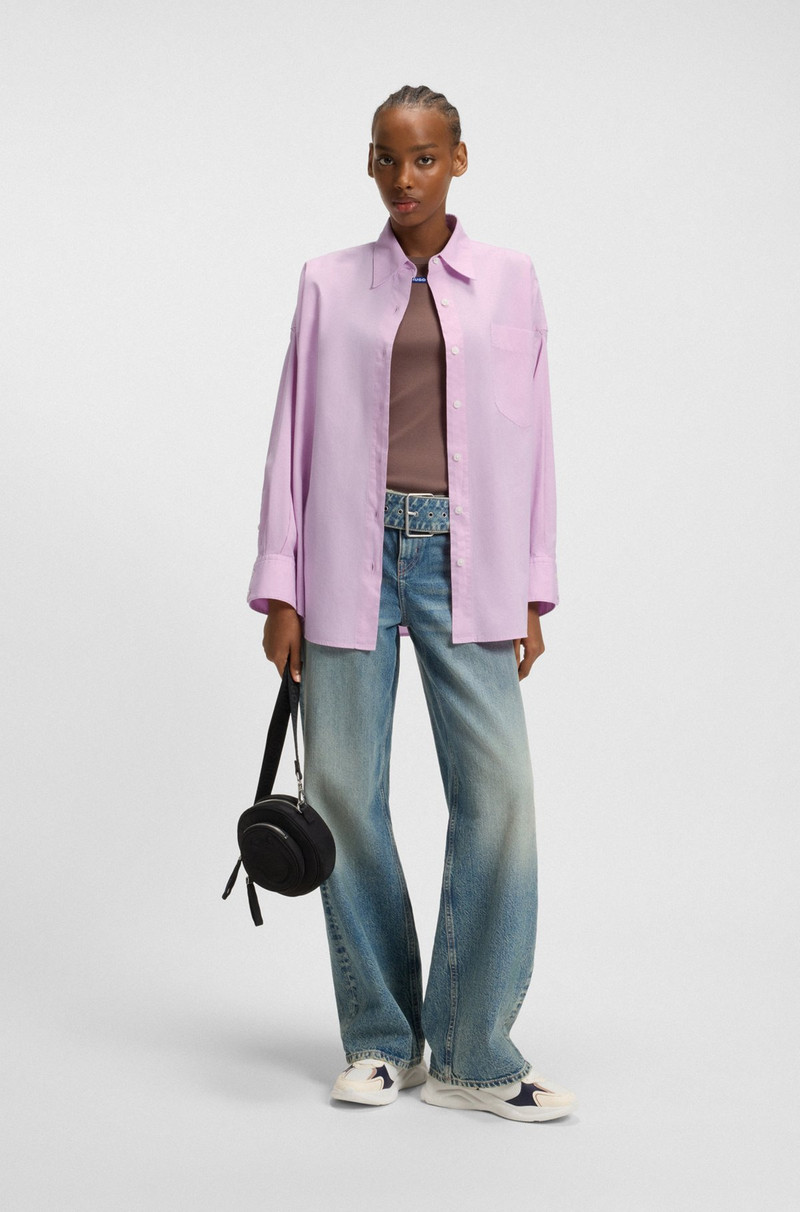 HUGO OVERSIZE-FIT BLOUSE IN COTTON POPLIN outlook