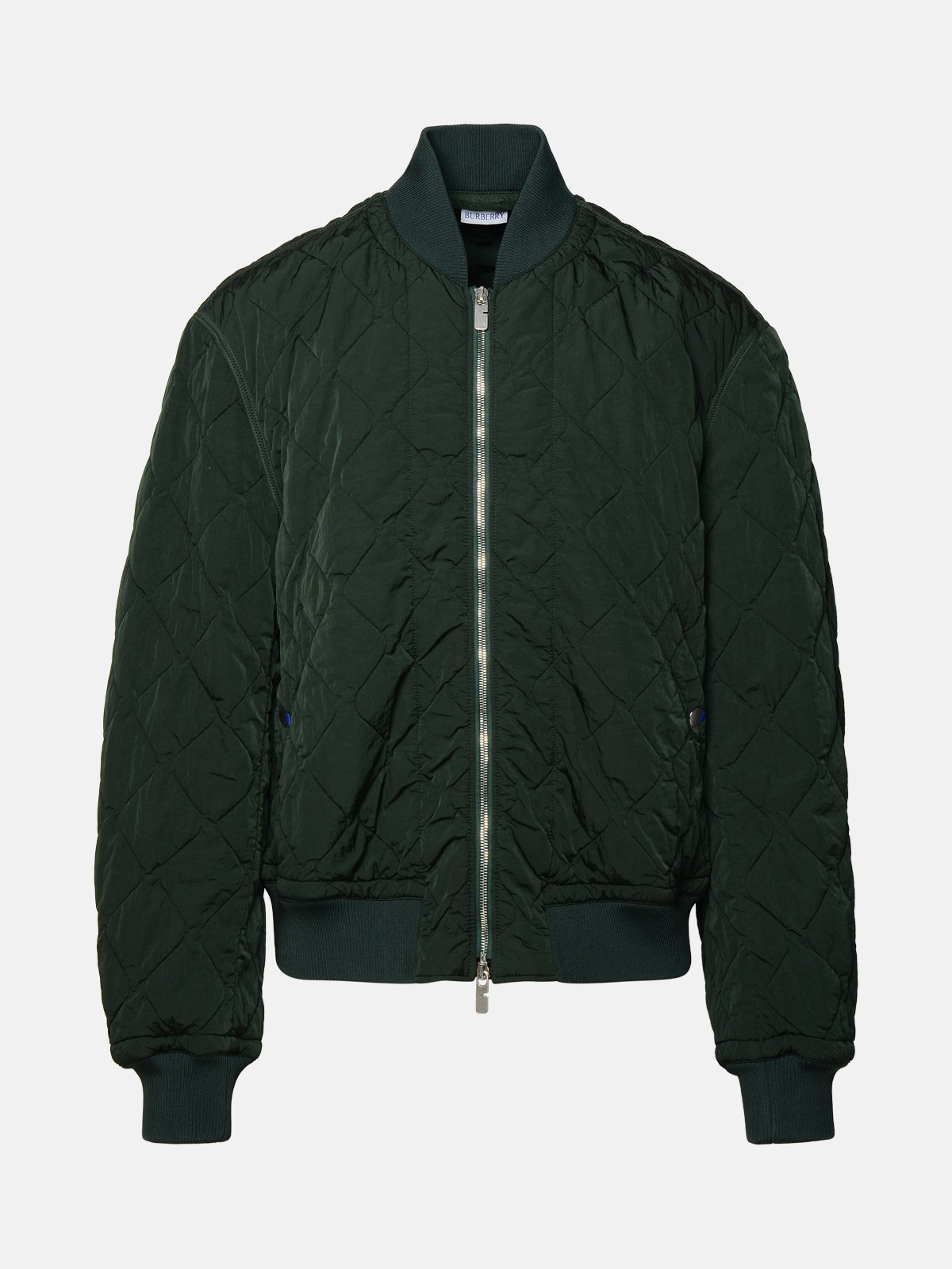 BOMBER JACKET IN GREEN NYLON - 1