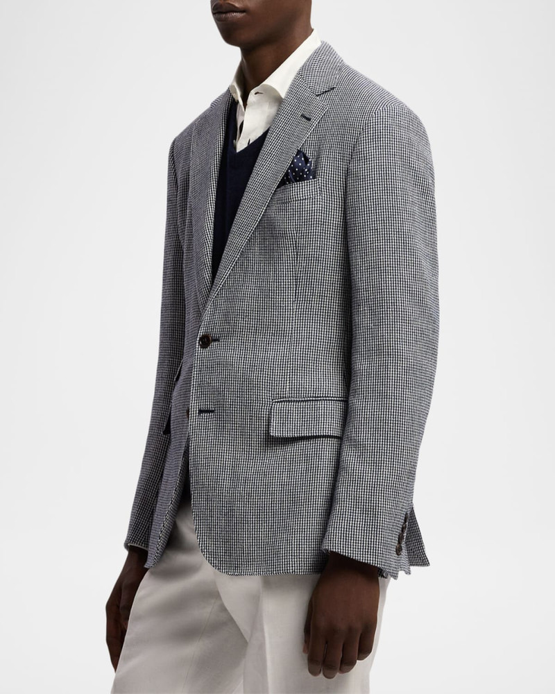 Men's Tickweave Micro-Houndstooth Sport Coat 5