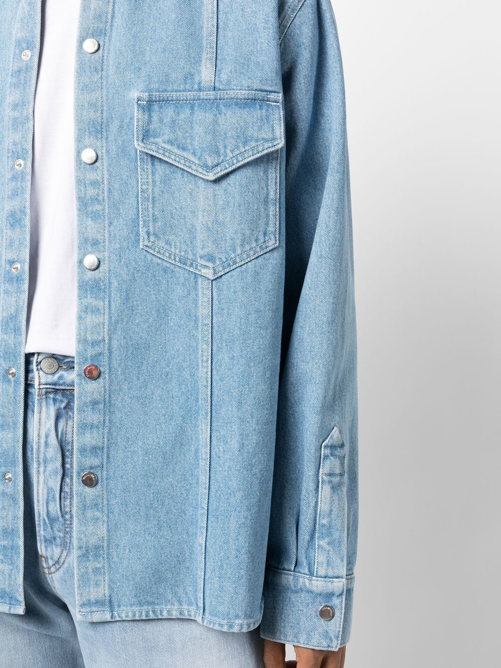 button-up denim shirt - 5