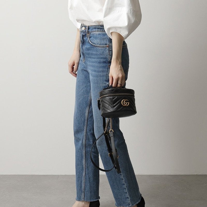 (WMNS) Gucci GG Marmont Series Backpackmini Black 598594-DTDCT-1000 - 8