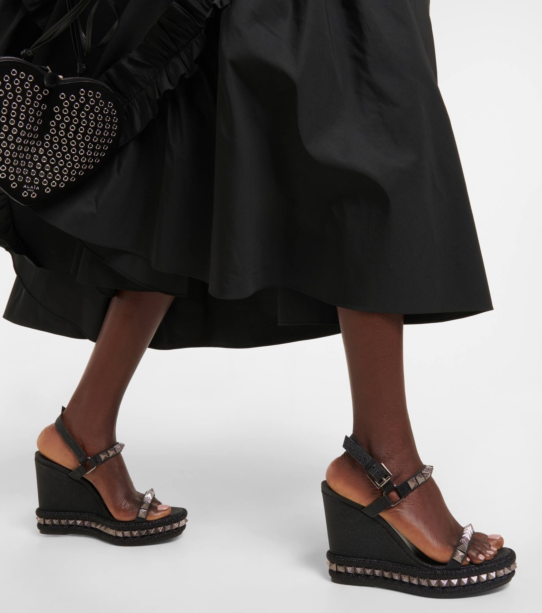 Pyraclou embellished leather espadrilles - 4