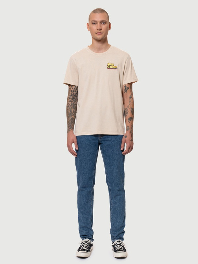 Nudie Jeans Roy Stay Golden Cream outlook