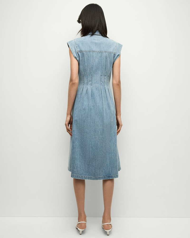 VERONICA BEARD RUBEN DENIM DRESS - J24127100009PB | REVERSIBLE