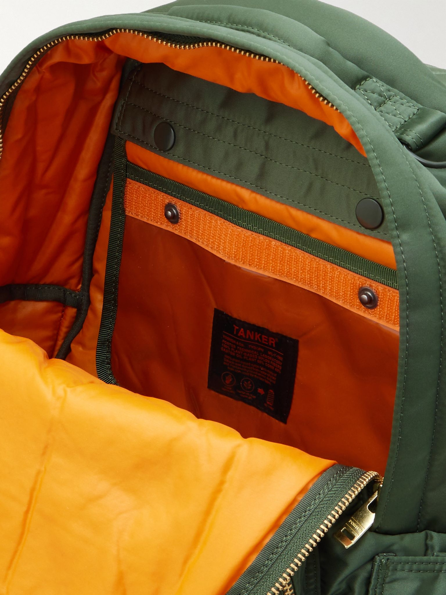 Daypack Nylon-Twill Backpack Green - 5