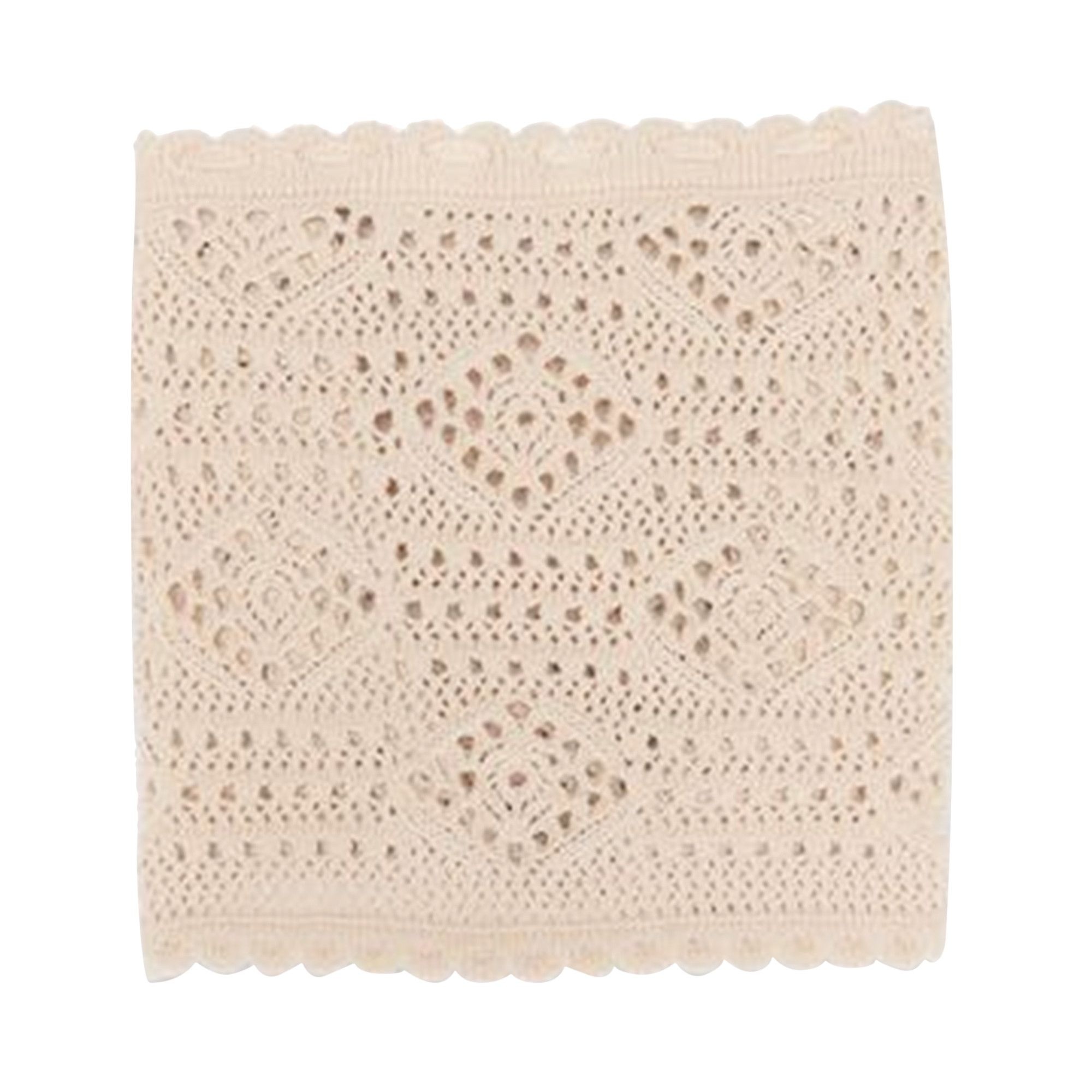 Saint Laurent Low Waisted Crochet Shorts 'Naturel' - 2