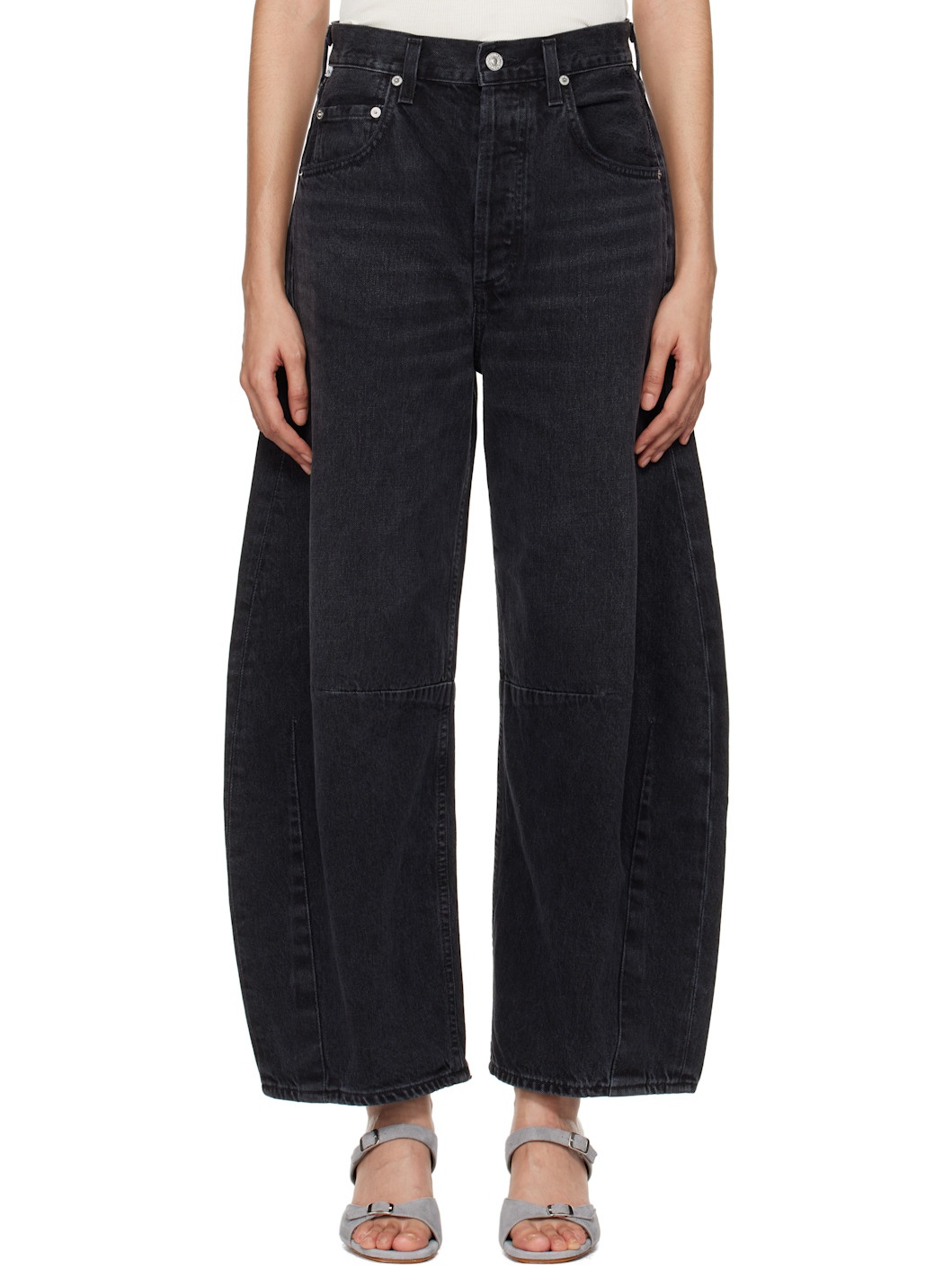 Black Horseshoe Jeans - 1