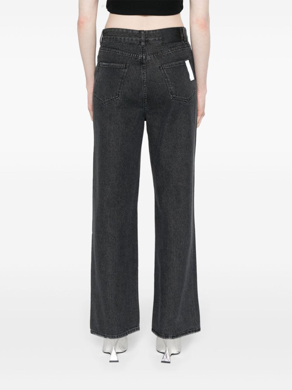 high-rise wide-leg jeans - 4