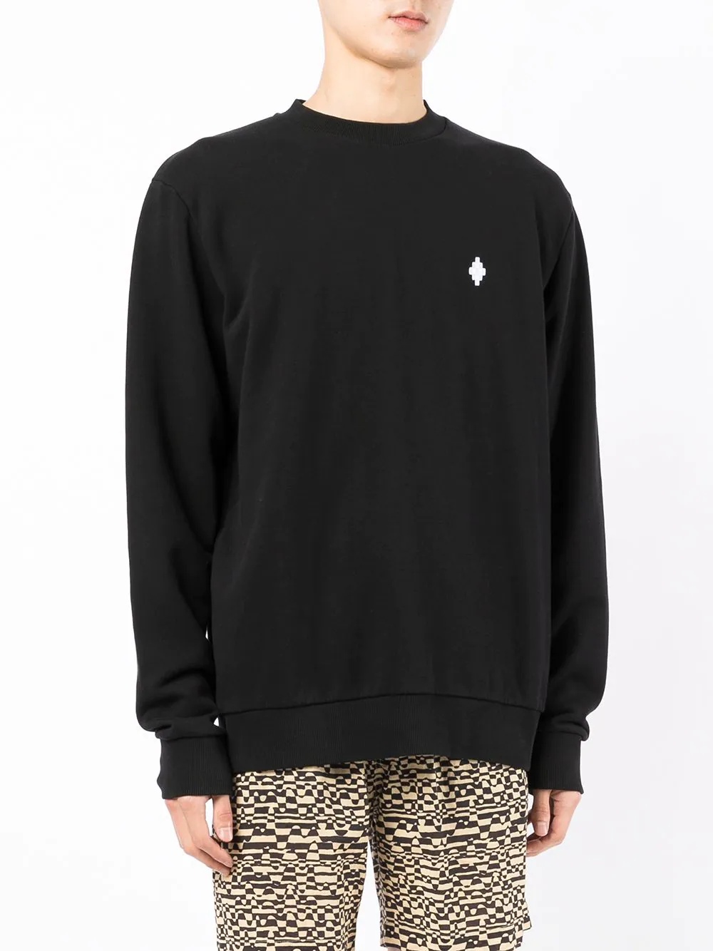 logo-print cotton sweatshirt - 3