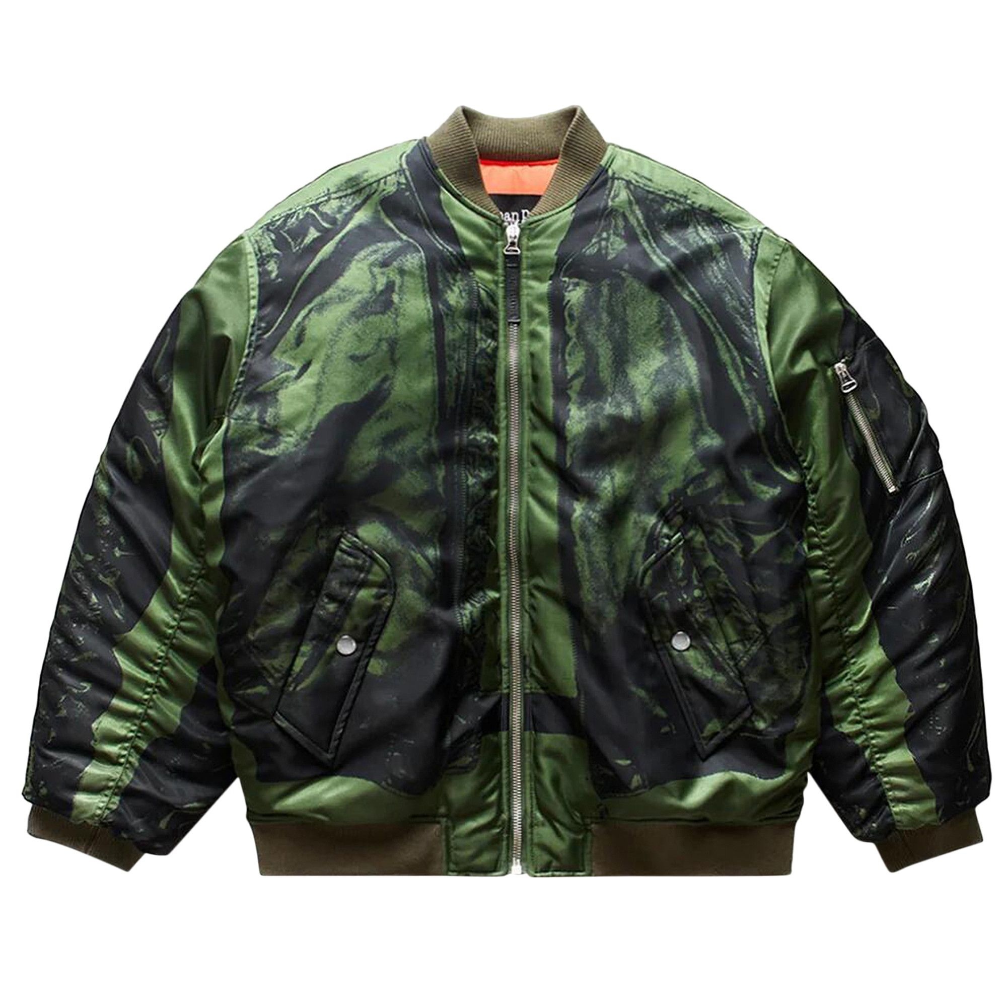 Jean Paul Gaultier Trompe L'Oeil Bomber Jacket 'Green' - 1