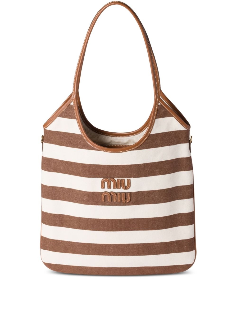Ivy striped tote bag - 1
