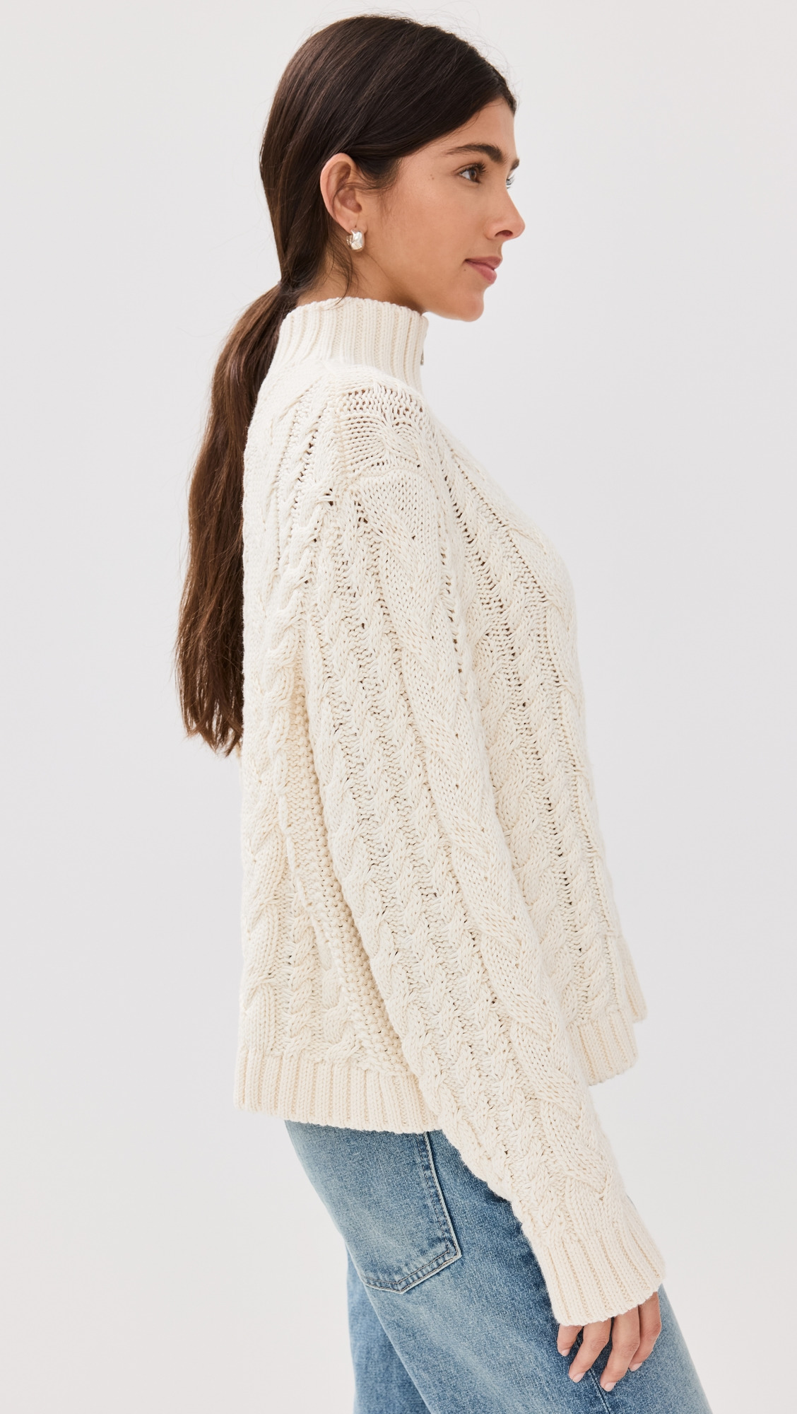 Cotton Cable Half Zip - 3
